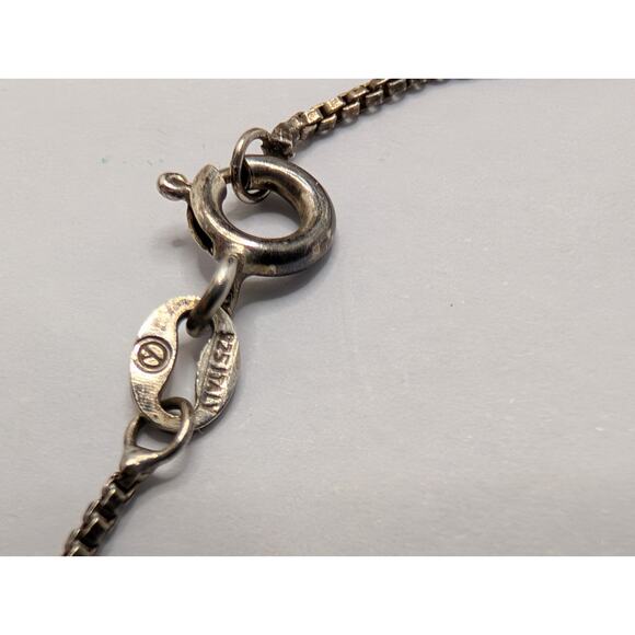 Double Heart Marcisite light and dark Purple Stones 925 some tarnish - Picture 7 of 8